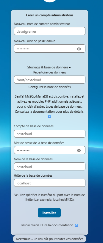 apreçuinstallation