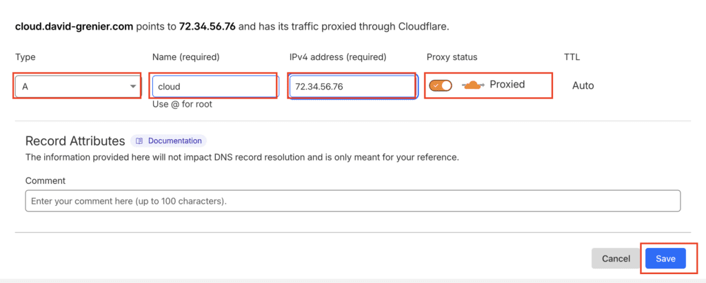 Votre domaine Cloudflare image
